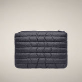Unisex quilted pouch Thalassa blue black - Beyond Outerwear Woman FW26 | Save The Duck