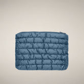 Unisex Quilted Pouch Thalassa in Dolphin Blue - Beyond Outerwear Woman FW26 | Save The Duck