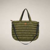 Gepolsterte Shopper-Bag Angus in Olivgrün - Produkte | Save The Duck
