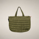 Gepolsterte Shopper-Bag Angus in Olivgrün - Produkte | Save The Duck