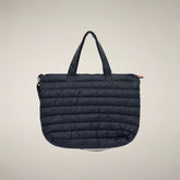 Gepolsterte Shopper-Bag Angus in Blau-Schwarz - Produkte | Save The Duck