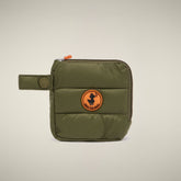 Unisex Puffer Wristlet Wallet Bo in Dusty Olive - Beyond Outerwear Woman FW26 | Save The Duck