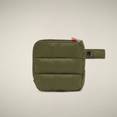 Unisex Puffer Wristlet Wallet Bo in Dusty Olive - Beyond Outerwear Woman FW26 | Save The Duck