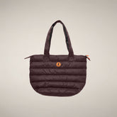 Gepolsterte Shopper-Bag Caron in Bordeaux-Schwarz - Produkte | Save The Duck