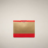 Borsa unisex Giah marrone khaki e rosso - Accessori | Save The Duck