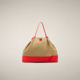 Borsa unisex Giah marrone khaki e rosso - Accessori | Save The Duck