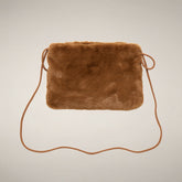 Borsa in pelliccia Loly marrone nocciola | Save The Duck
