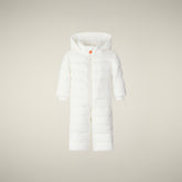 Tutina neonato Storm bianco panna - Tutine Imbottite Neonato | Save The Duck