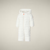 Tutina neonato Storm bianco panna - Tutine Imbottite Neonato | Save The Duck
