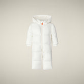 Tutina neonato Shell bianco panna - Tutine Imbottite Neonato | Save The Duck
