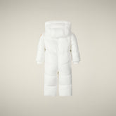 Tutina neonato Shell bianco panna - Tutine Imbottite Neonato | Save The Duck