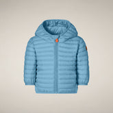 Piumino neonato unisex Nene blu ozono - Piumini Neonati Animal-Free | Save The Duck