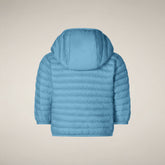 Piumino neonato unisex Nene blu ozono - Piumini Neonati Animal-Free | Save The Duck