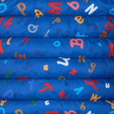 Piumino neonato unisex Dag blu con stampa lettere - New in Baby SS26 | Save The Duck