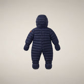 Unisex Baby Padded Overall Storm in Navy Blue - Baby | Save The Duck