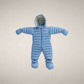 Unisex Baby Padded Overall Storm in Dolphin Blue - Baby | Save The Duck