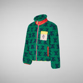 Unisex kids' jacket Sheep in tao green - Save The Duck x The Animals Observatory | Save The Duck