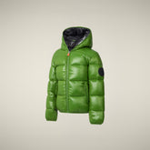Piumino bambino animal-free Artie verde prato - FW25 BOY COLLECTION | Save The Duck