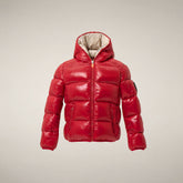 Jungen-Steppjacke Artie in Dunkelrot | Save The Duck