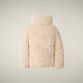 Piumino bambina Thisbe beige crema - Giacche Bambina | Save The Duck