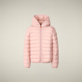 Piumino bambina animal-free Lily rosa cipria - Piumini Bambina Animal-Free | Save The Duck