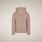 Piumino bambina rosy beige sabbia | Save The Duck