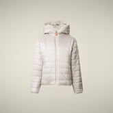 Giacca bambina reversibile Chloe in pelliccia animal free beige chiaro - Giacche Bambina | Save The Duck