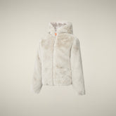 Giacca bambina reversibile Chloe in pelliccia animal free beige chiaro - Giacche Bambina | Save The Duck