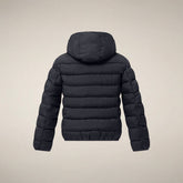 Giacca reversibile bambino Oliver verde scuro | Save The Duck