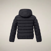 Boys' Reversible Puffer Jacket Oliver in Blue Black - FW26 Boy | Save The Duck
