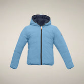 Jungen-Wendesteppjacke Oliver in Delfinblau | Save The Duck