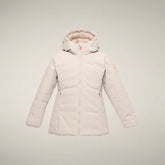 Girls' Jacket Cassie in Rainy Beige - Gallery FW26 | Save The Duck