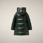 Piumino bambina Millie verde nori - Piumini Bambina Animal-Free | Save The Duck