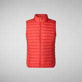 Unisex Dolin kids' vest in jack red - Girls | Save The Duck