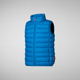 GILET UNISEX BAMBINO ANDY BLU MIRTILLO - Smanicati e Gilet Bambino | Save The Duck
