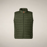 Gilet imbottito bambini unisex Dolin verde oliva - Gilet e Smanicati Bambina | Save The Duck