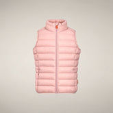 Unisex-Kids-Steppweste Andy in Puderrosa | Save The Duck