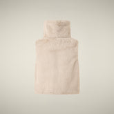 Gilet bambina reversibile Zenia beige chiaro | Save The Duck