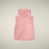 Gilet bambina reversibile Zenia rosa cipria | Save The Duck