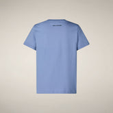 T-shirt bambini unisex Ashwine blu fiordaliso - Unisex Kids T-shirt & Sweatshirts | Save The Duck