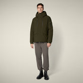 Parka uomo animal free Hiram verde scuro - Parka Uomo | Save The Duck