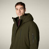 Parka uomo animal free Hiram verde scuro - Parka Uomo | Save The Duck