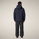 Men's Parka Hiram in Blue Black | Save The Duck
