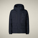 Parka uomo animal free Alter blu nero - FW25 MAN COLLECTION | Save The Duck