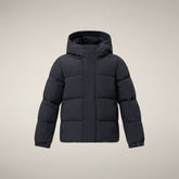 Boys' Parka Joris in Blue Black - Boys Parka | Save The Duck