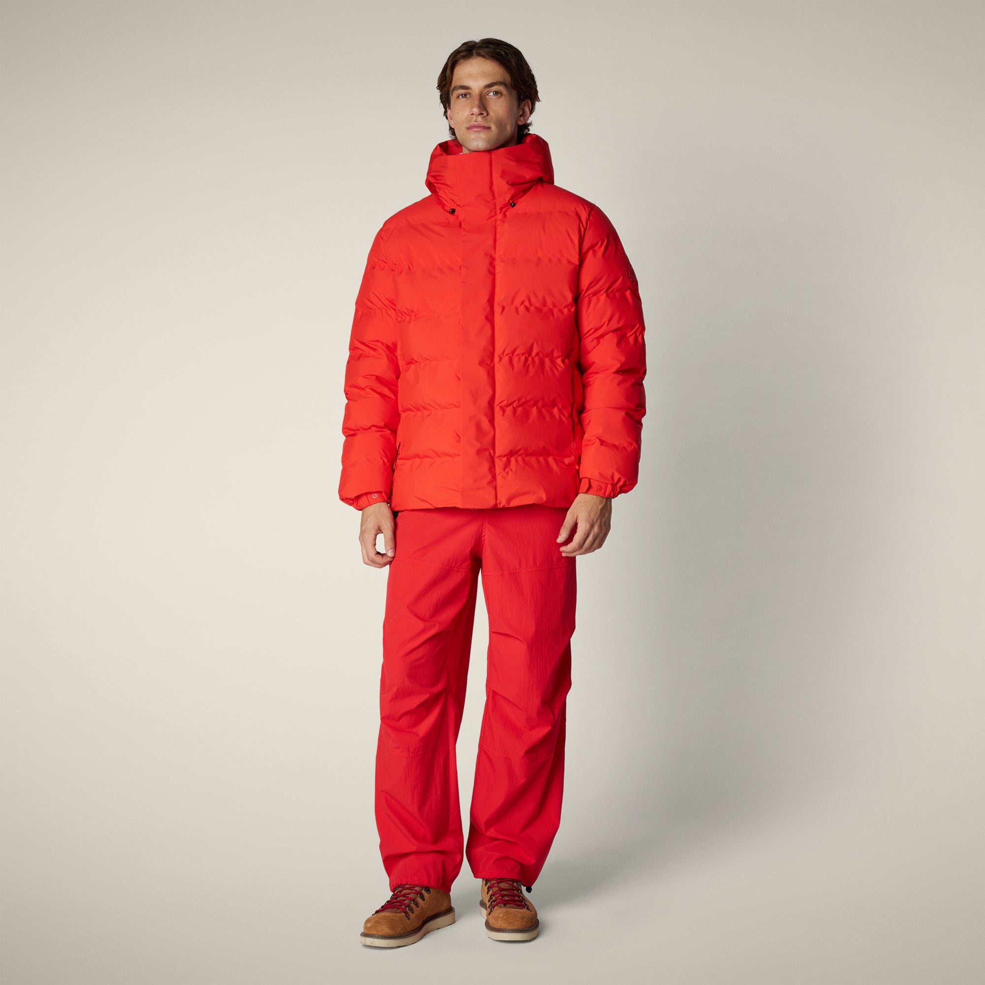 Men's Parka Leland in Fiery Red