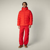Parka uomo animal free Leland rosso vivo - Parka Uomo | Save The Duck