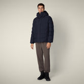 Parka uomo animal free Leland blu nero - Parka Uomo | Save The Duck