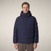 Herren-Parka Leland in Blau-Schwarz | Save The Duck
