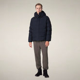 Men's Parka Leland in Blue Black | Save The Duck